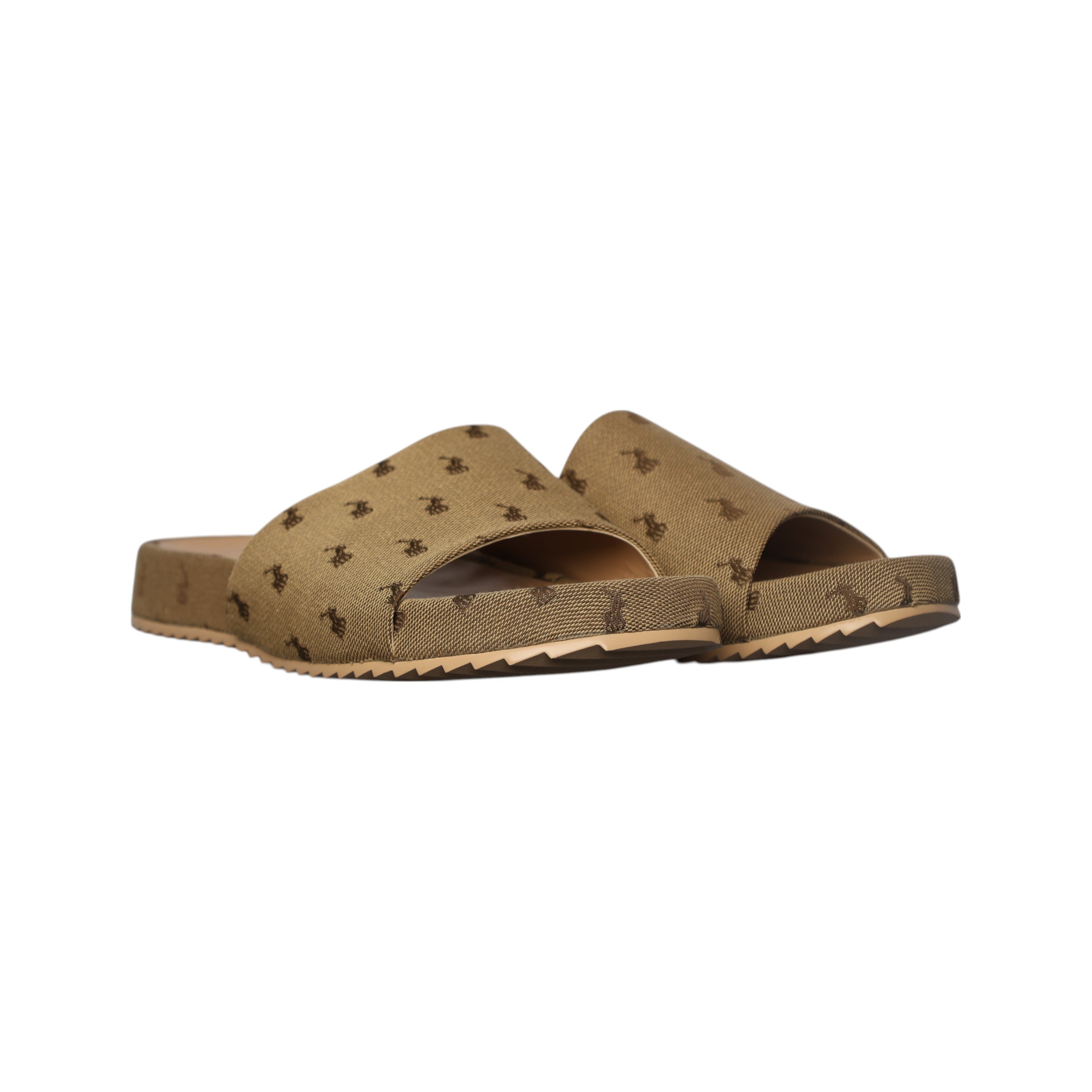 Polo Slide Jacquard Pony Pool Stone